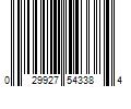 Barcode Image for UPC code 029927543384