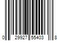 Barcode Image for UPC code 029927554038