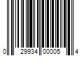 Barcode Image for UPC code 029934000054