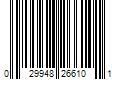 Barcode Image for UPC code 029948266101