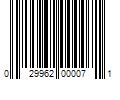 Barcode Image for UPC code 029962000071