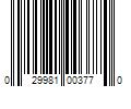 Barcode Image for UPC code 029981003770