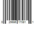 Barcode Image for UPC code 029986170811