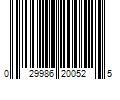 Barcode Image for UPC code 029986200525