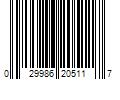 Barcode Image for UPC code 029986205117