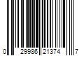 Barcode Image for UPC code 029986213747