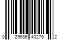 Barcode Image for UPC code 029986402752