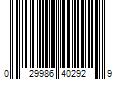 Barcode Image for UPC code 029986402929