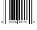 Barcode Image for UPC code 029986403780