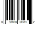 Barcode Image for UPC code 030000000892