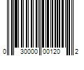 Barcode Image for UPC code 030000001202