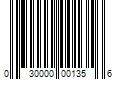 Barcode Image for UPC code 030000001356