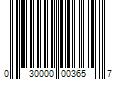 Barcode Image for UPC code 030000003657