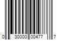 Barcode Image for UPC code 030000004777