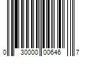 Barcode Image for UPC code 030000006467