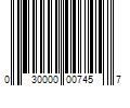 Barcode Image for UPC code 030000007457