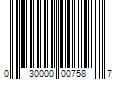 Barcode Image for UPC code 030000007587