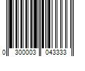 Barcode Image for UPC code 0300003043333