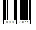 Barcode Image for UPC code 0300003700014