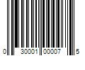 Barcode Image for UPC code 030001000075