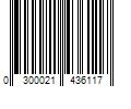 Barcode Image for UPC code 0300021436117