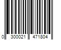 Barcode Image for UPC code 0300021471804