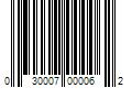 Barcode Image for UPC code 030007000062