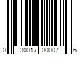 Barcode Image for UPC code 030017000076