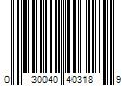 Barcode Image for UPC code 030040403189