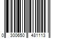 Barcode Image for UPC code 0300650481113