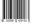 Barcode Image for UPC code 0300651429183