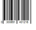 Barcode Image for UPC code 0300651431216