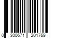 Barcode Image for UPC code 0300671201769