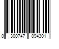 Barcode Image for UPC code 0300747094301