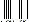 Barcode Image for UPC code 0300875104804