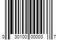 Barcode Image for UPC code 030100000037