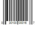 Barcode Image for UPC code 030100000167