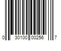 Barcode Image for UPC code 030100002567