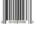 Barcode Image for UPC code 030100004363