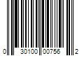 Barcode Image for UPC code 030100007562