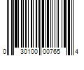 Barcode Image for UPC code 030100007654