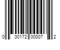 Barcode Image for UPC code 030172000072