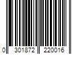 Barcode Image for UPC code 0301872220016