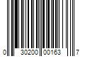 Barcode Image for UPC code 030200001637