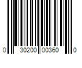 Barcode Image for UPC code 030200003600