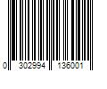 Barcode Image for UPC code 0302994136001