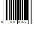 Barcode Image for UPC code 030300000257