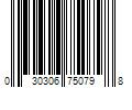 Barcode Image for UPC code 030306750798