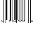 Barcode Image for UPC code 030314000076