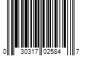 Barcode Image for UPC code 030317025847